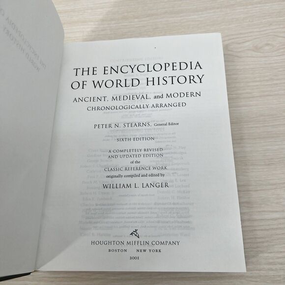 The Encyclopedia Of World History 2001 Ancient Medieval Modern NO COVER - Picture 8 of 8